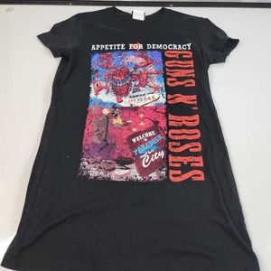 Guns N Roses Las Vegas Staff Eagle Design Womens T-Shirt Black Short Sleeve M